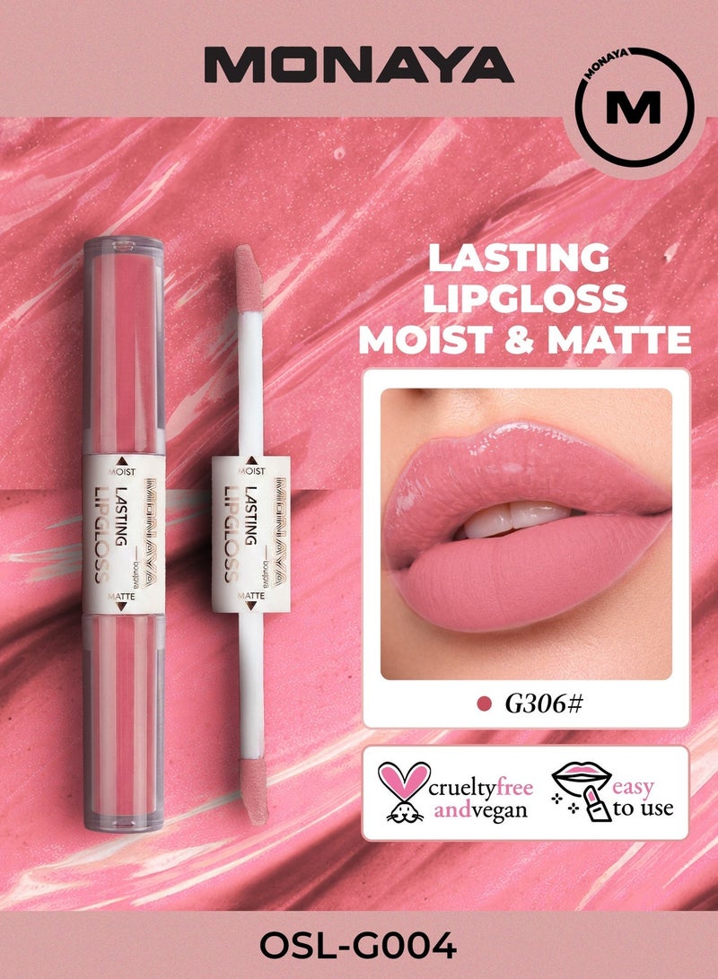 Monaya G004 Matte & Moist Lasting Lip Gloss – Long-Lasting Lip Color, Comfortable Matte Finish, Smooth & Lightweight Formula, Non-Sticky Wear - Image 1